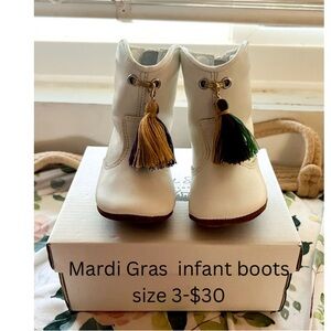 White Infant Boots
